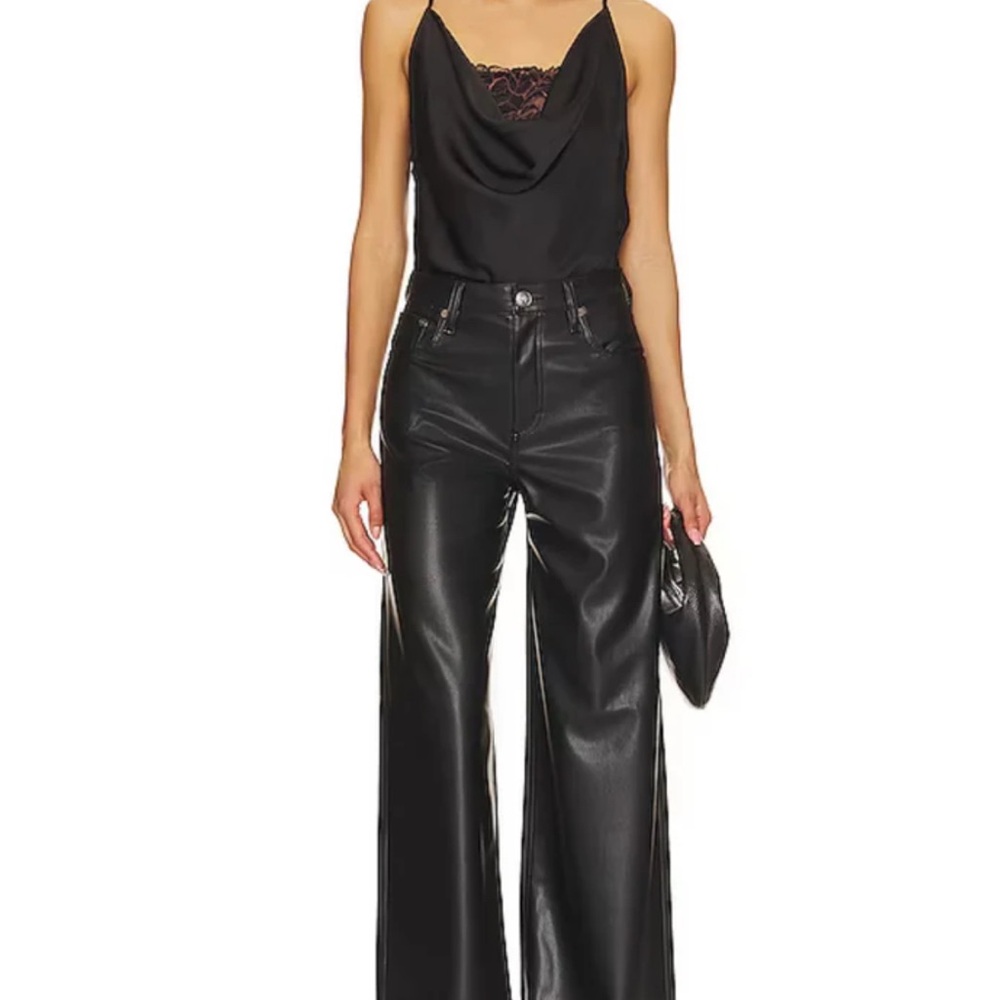 Free People Black Lace Bodysuit